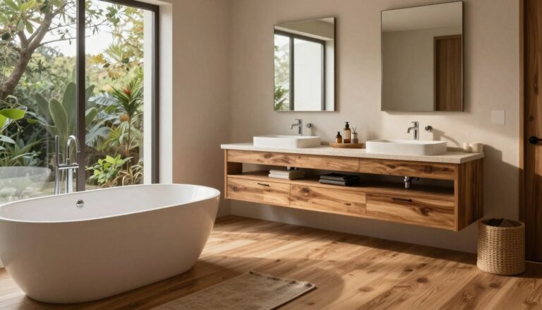 badezimmer holzoptik