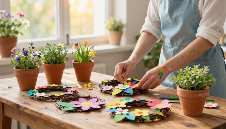 basteln frühling deko