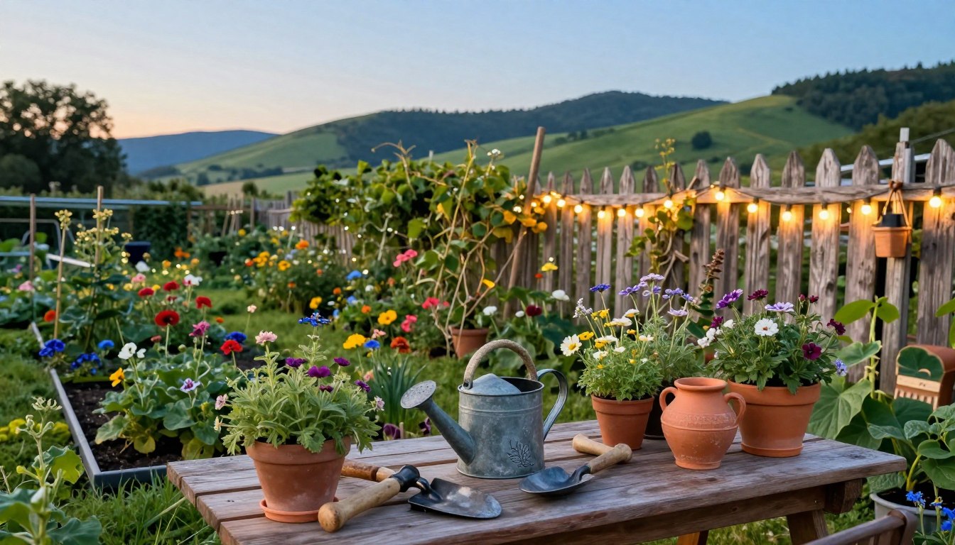bauerngarten ideen deko