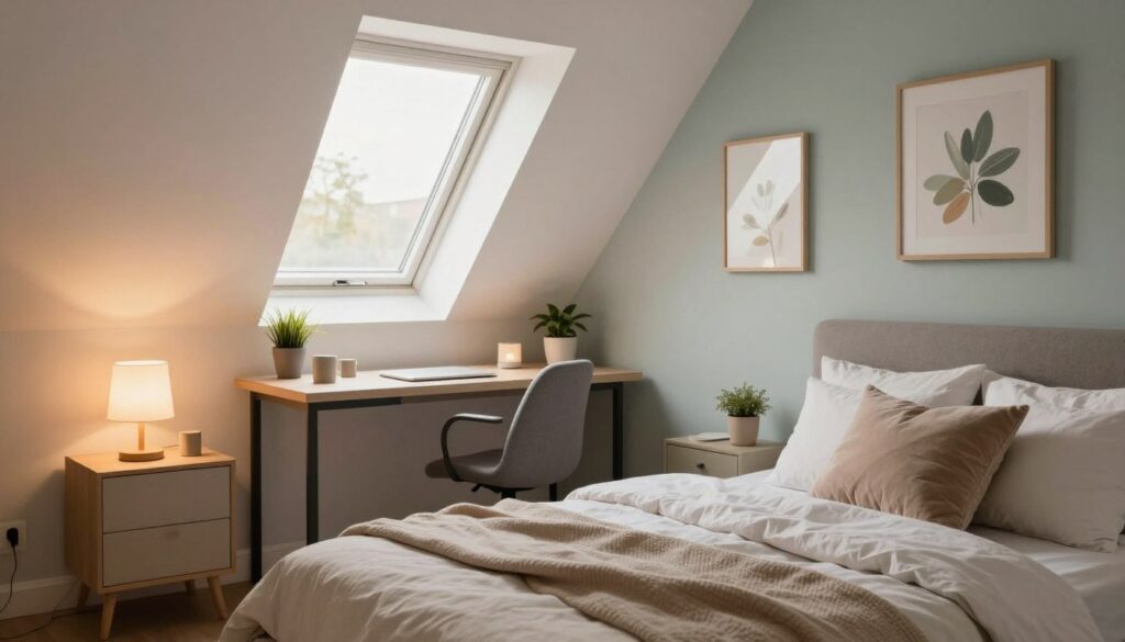 dachschrägen schlafzimmer design