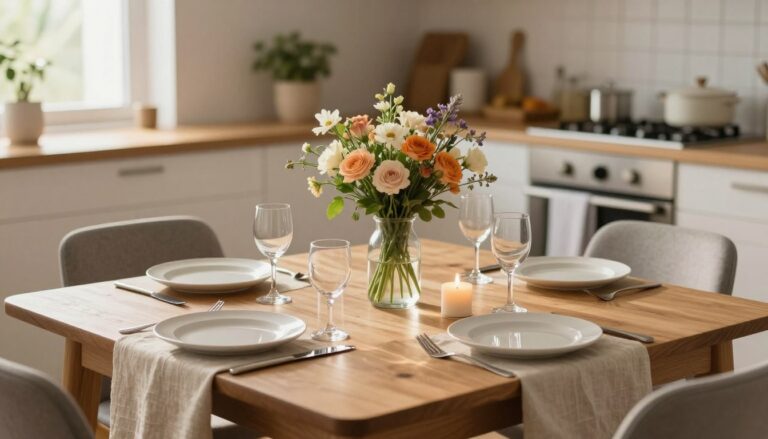 esstisch deko alltag