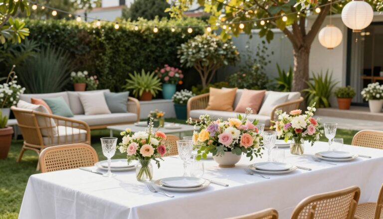 gartenparty deko