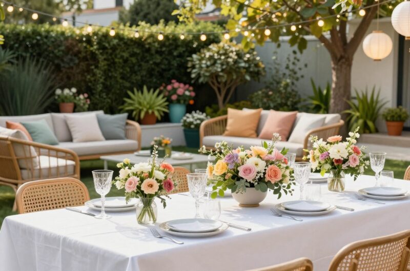 gartenparty deko