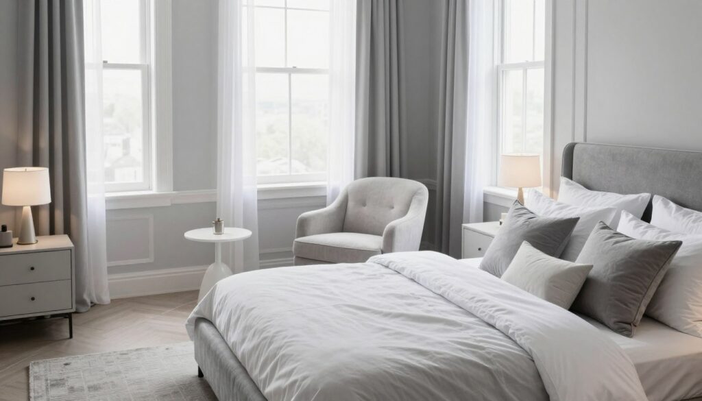 graue schlafzimmermöbel