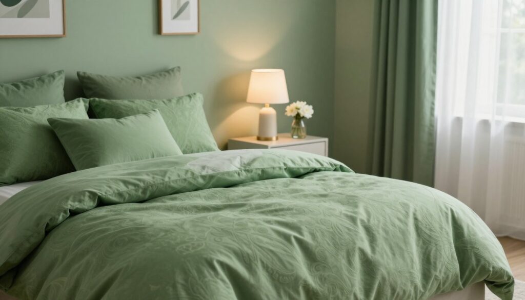 grüne Bettwäsche