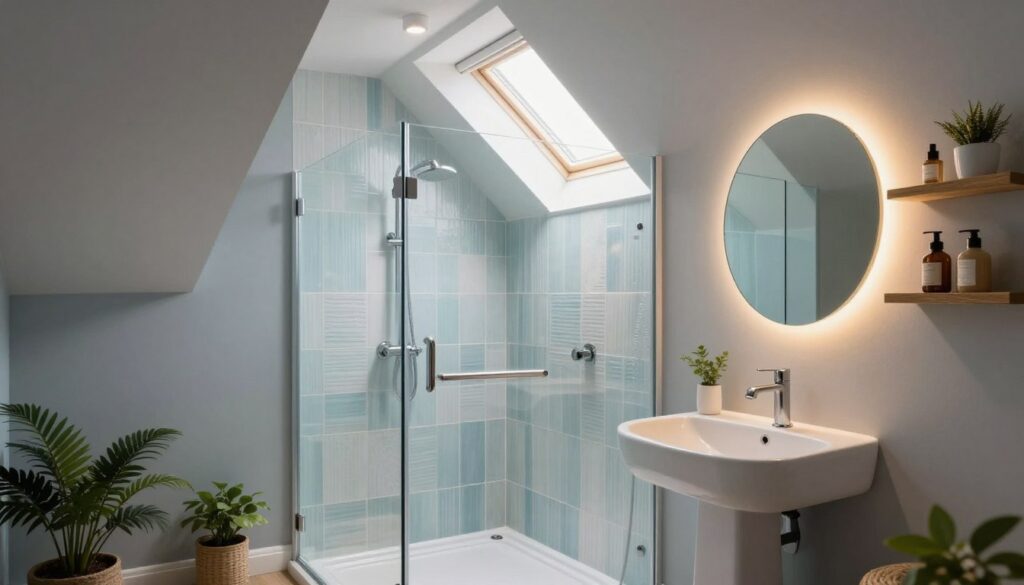 kleine badezimmer ideen dachgeschoss