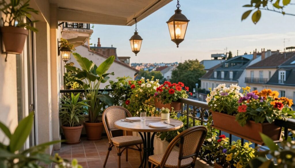 kleine balkon gestaltung