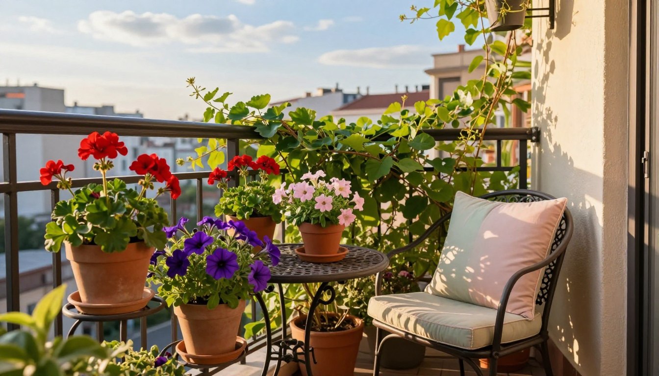 kleines balkon-dekor