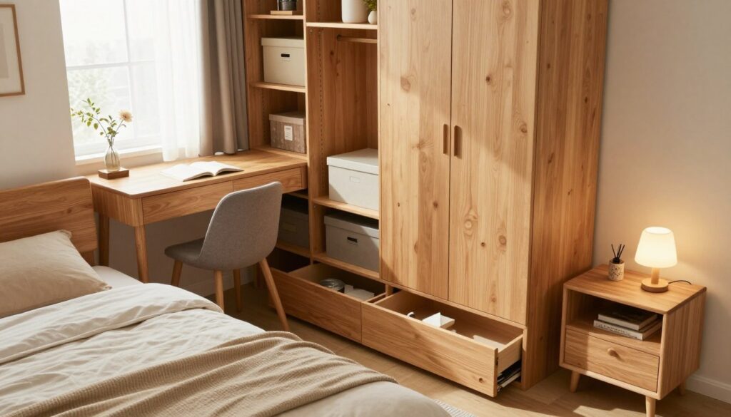 optimale Raumnutzung im kleinen Schlafzimmer