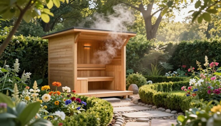 sauna im garten