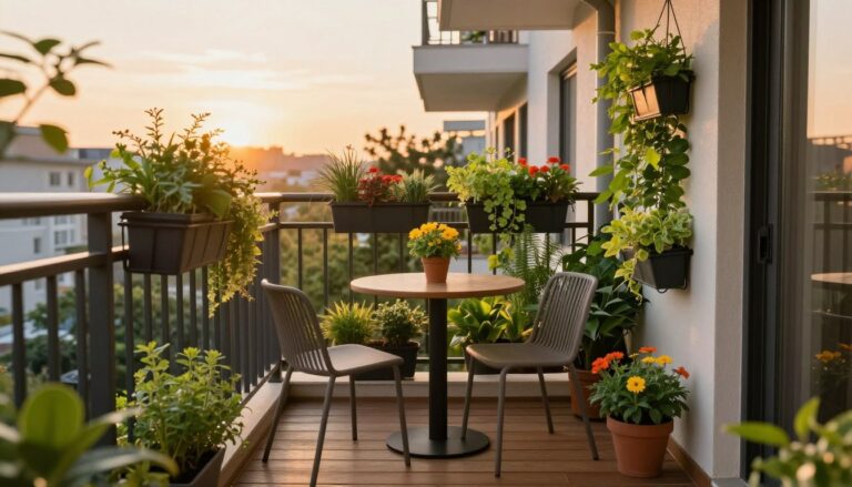 schmaler balkon ideen