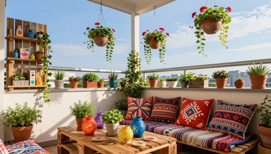 DIY Balkon Dekoration