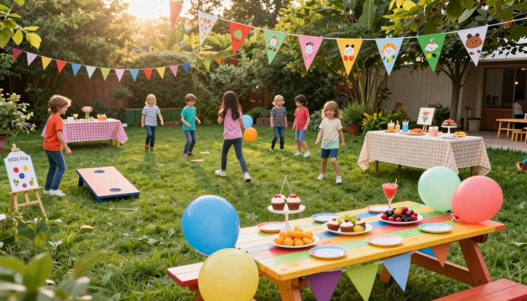 Dekoration Einschulung Gartenparty