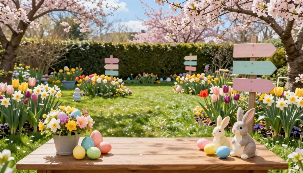 Garten Osterdekoration