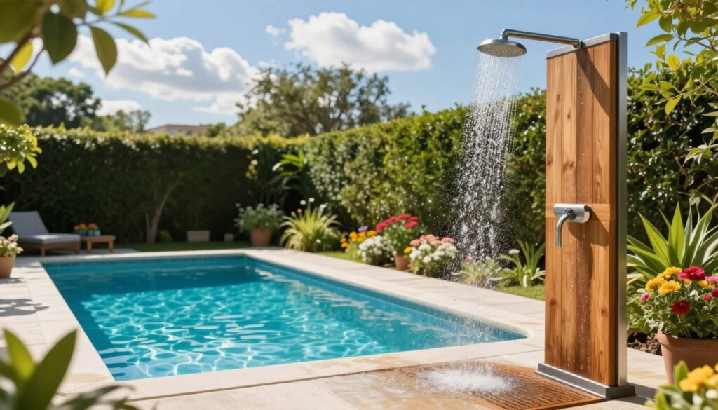 Gartendusche und Pool