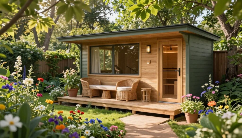 Gartenhaus mit Sauna