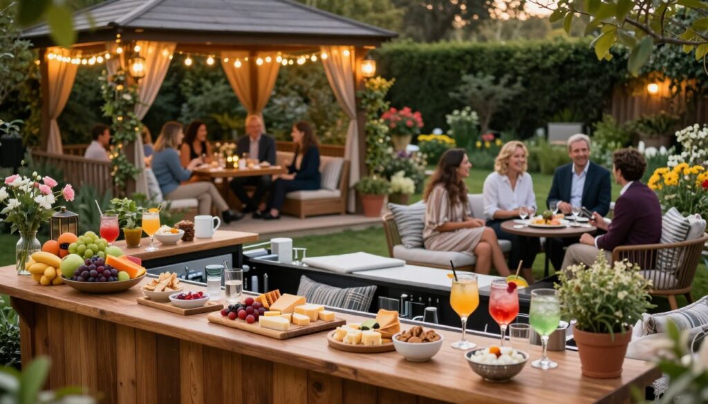 Gartenparty Bereich