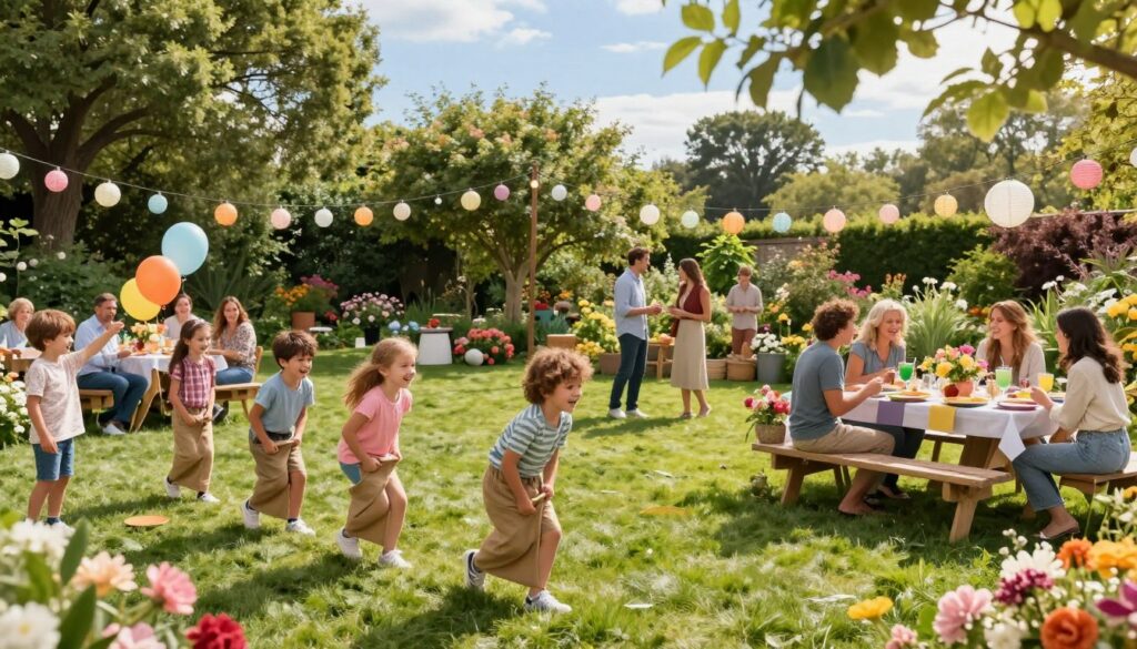 Gartenparty Unterhaltung