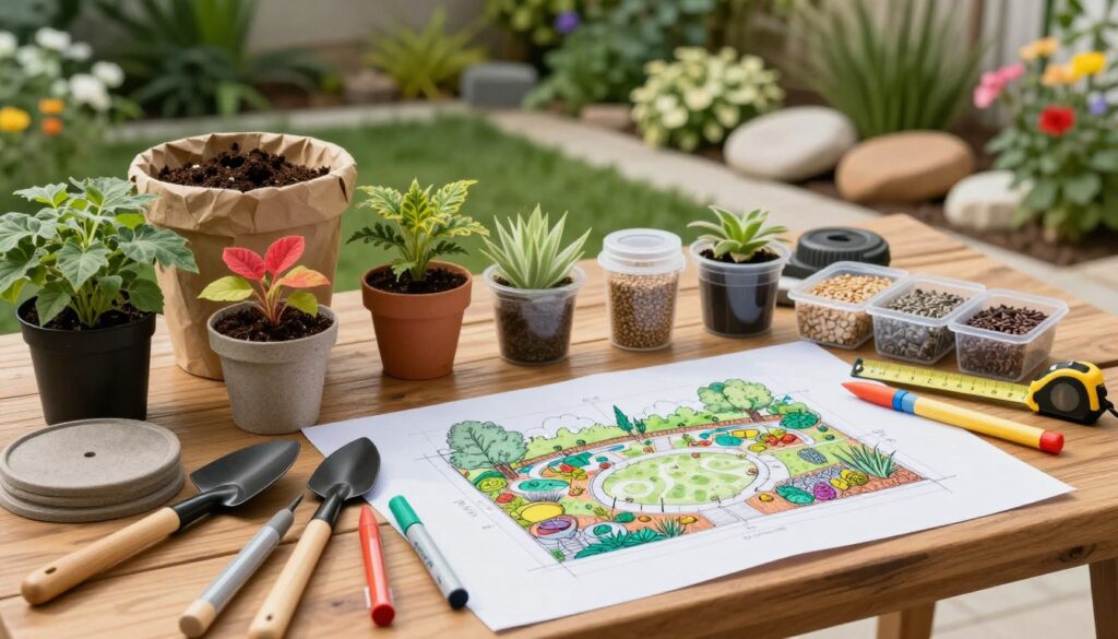 Gartenplanung Materialien