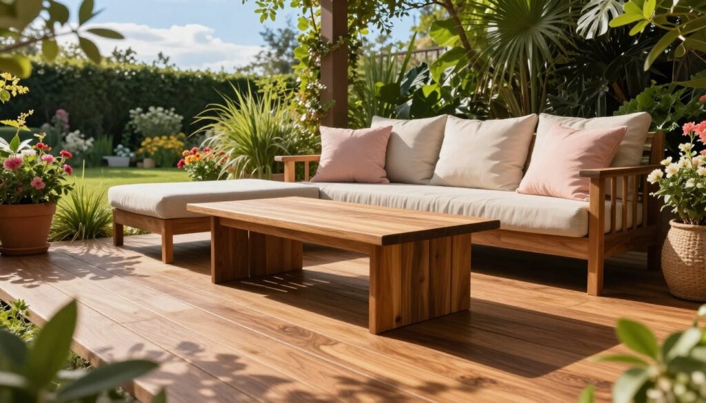Holz Loungeecke Pflege