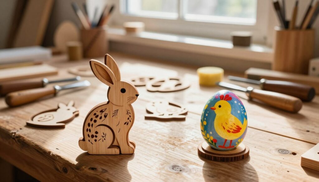 Holz Osterdeko selber machen