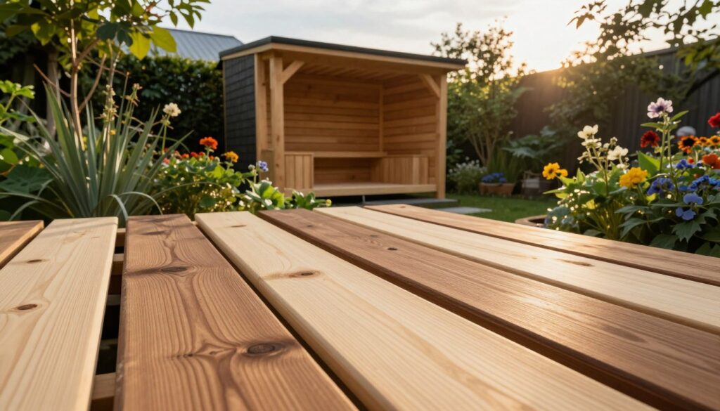 Holzarten für Gartensauna