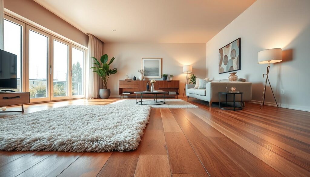 Holzboden im Wohnzimmer