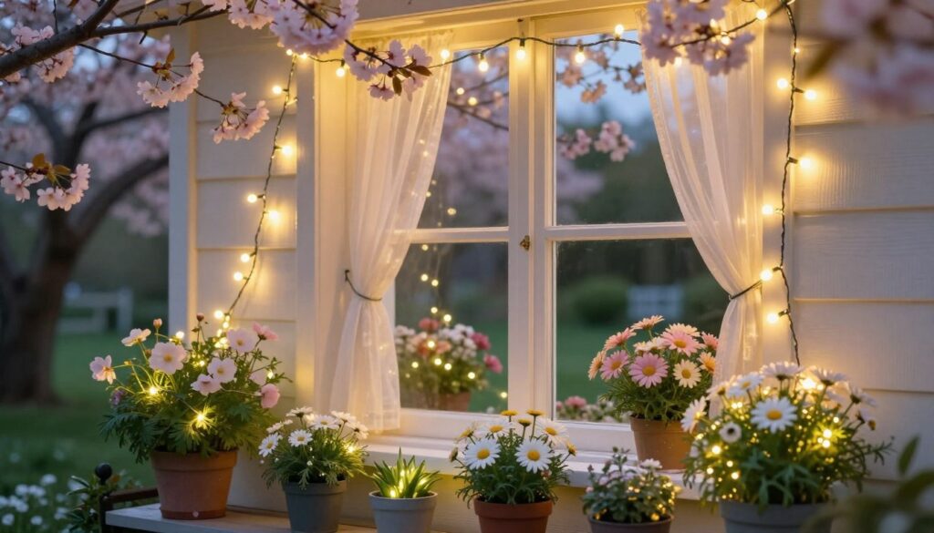 LED-Lichter für Frühlingsdekoration
