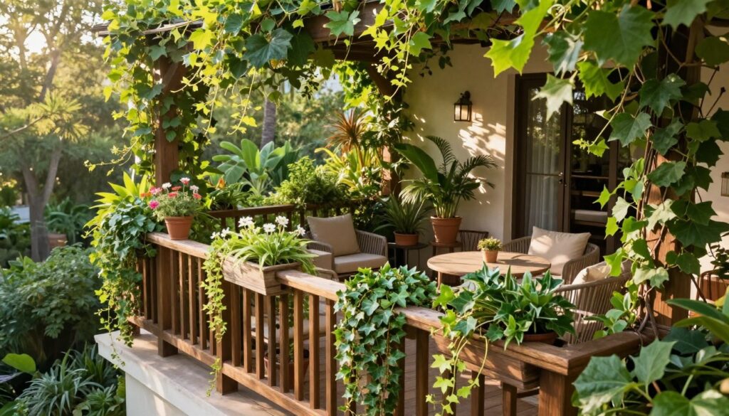 Loggia Balkon Begrünung