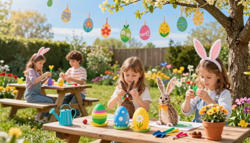 Osterdeko selber machen im Garten