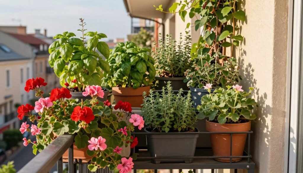 Pflanzen für schmalen Balkon
