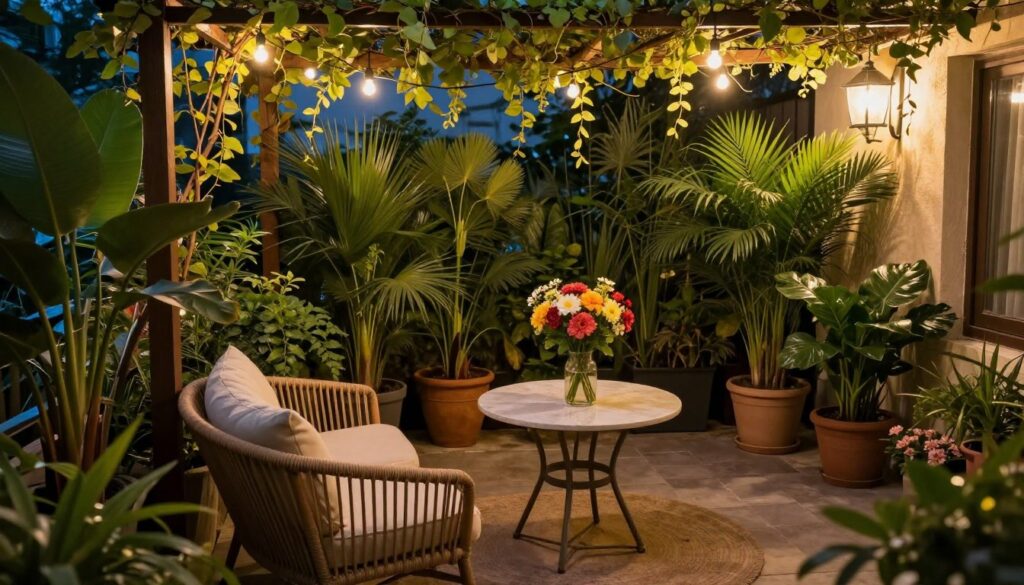 Private Rückzugsorte auf der Terrasse