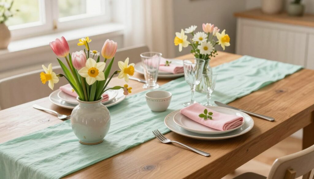 Tischdeko Frühling Esstisch