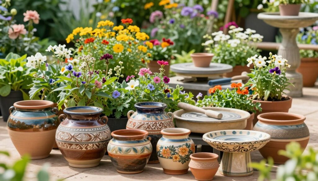Töpferideen für den Garten