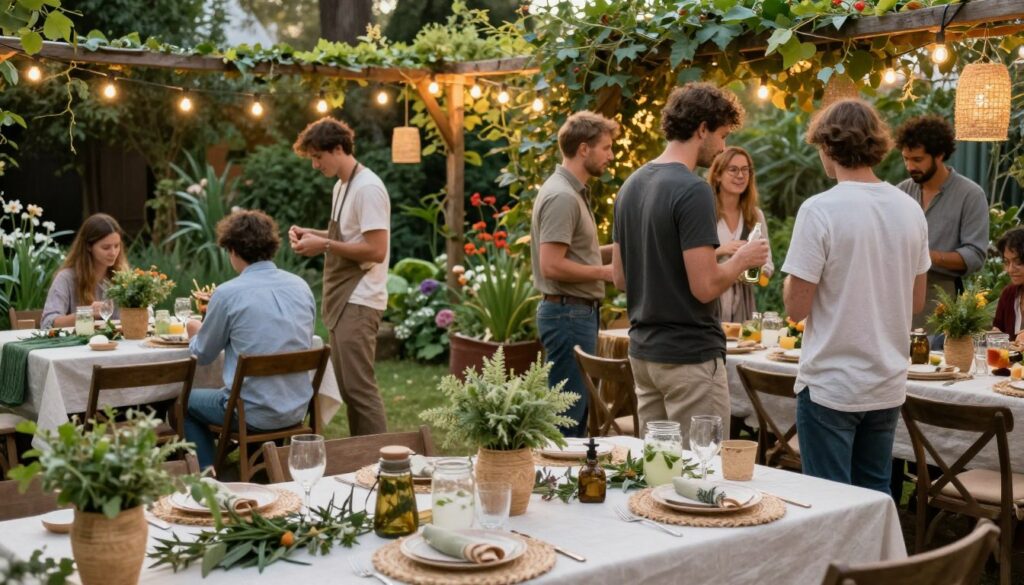 Umweltschonende Gartenparty Deko