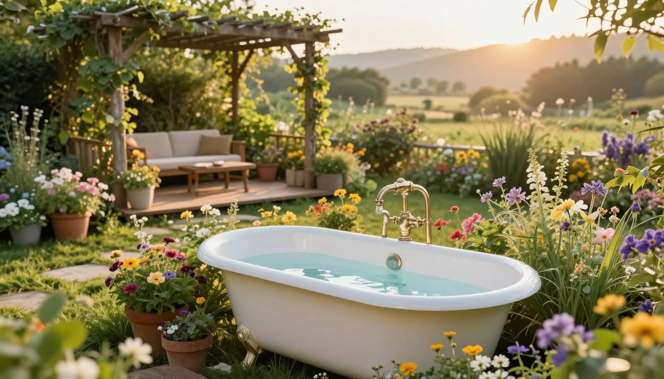 badewanne garten