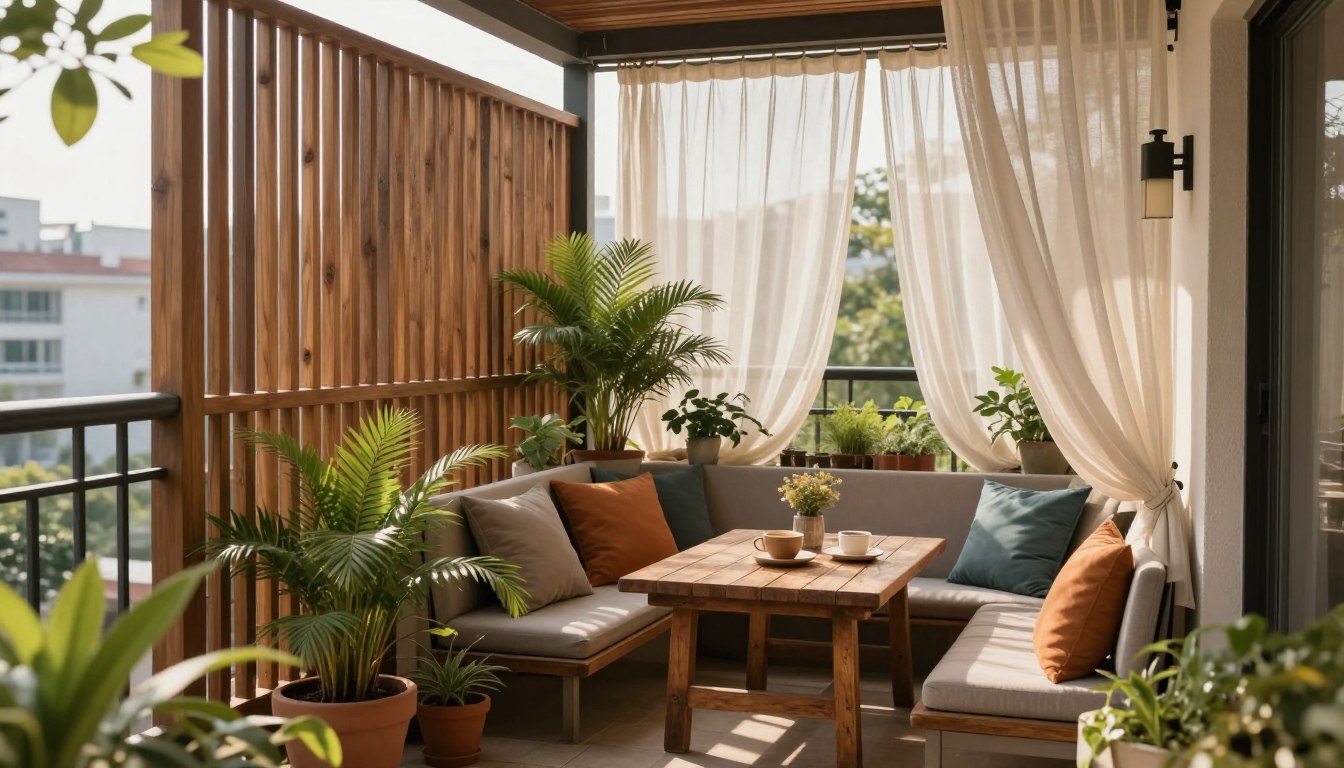 balkon sichtschutz ideen