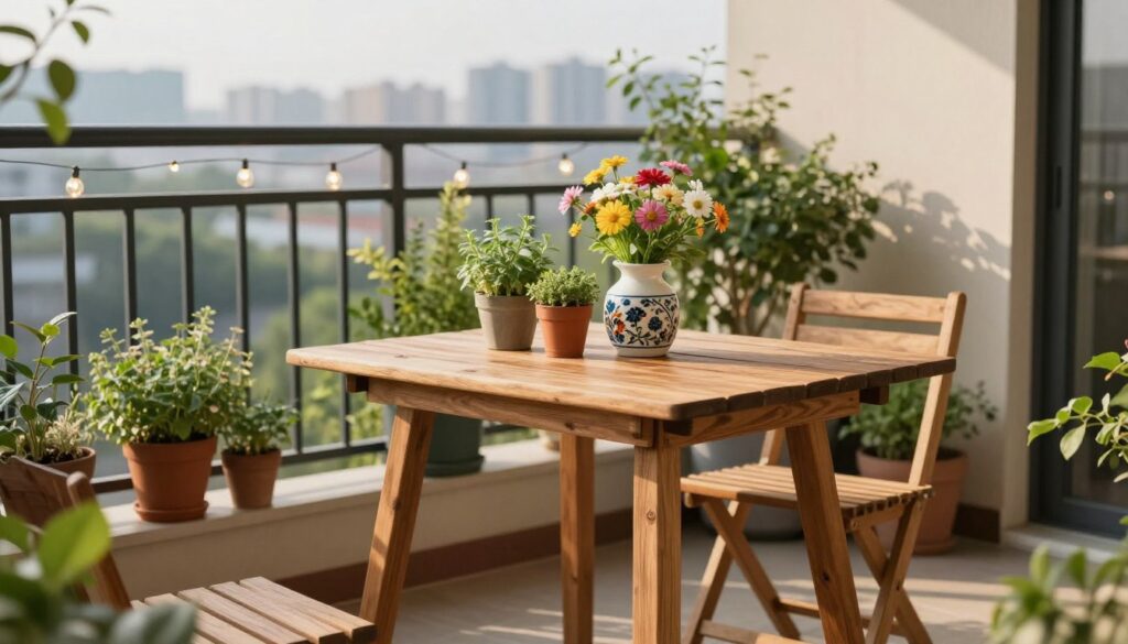 diy gartentisch für kleine balkone