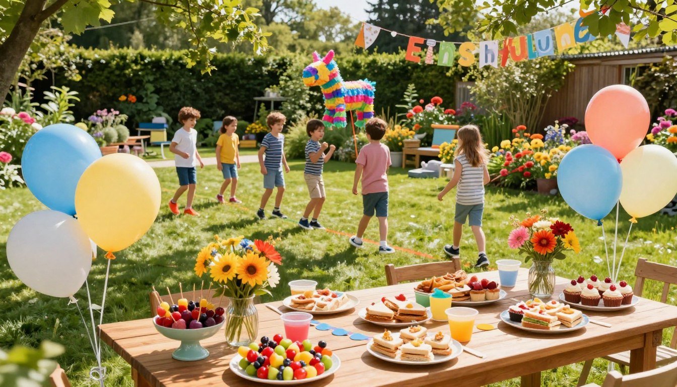 einschulung gartenparty