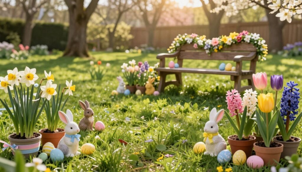 frühlingsdeko garten