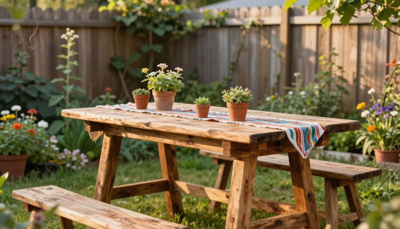gartentisch selber bauen