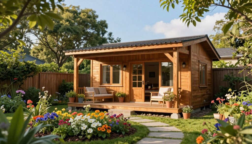gemütliches gartenhaus