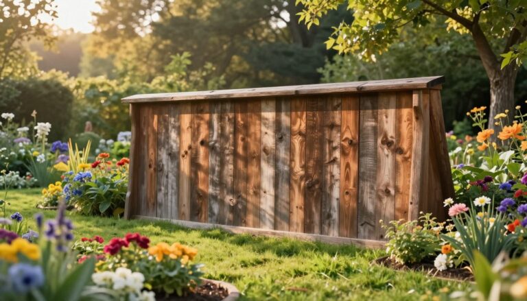 holzwand garten