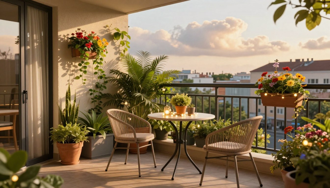 kleiner balkon ideen