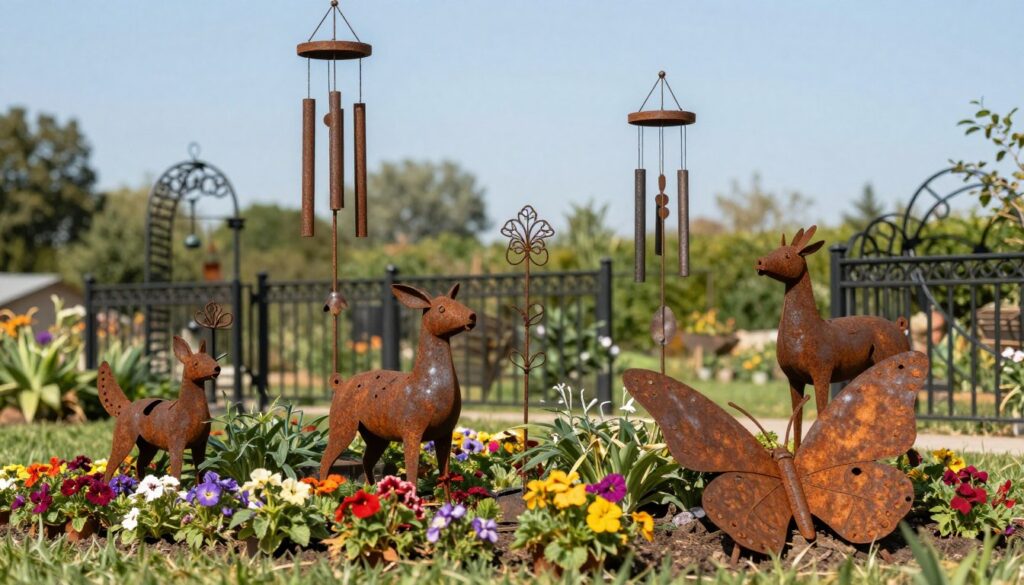 metall garten deko
