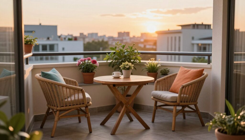 möbel für kleinen balkon