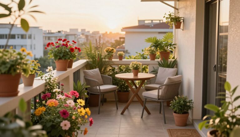 schmaler balkon