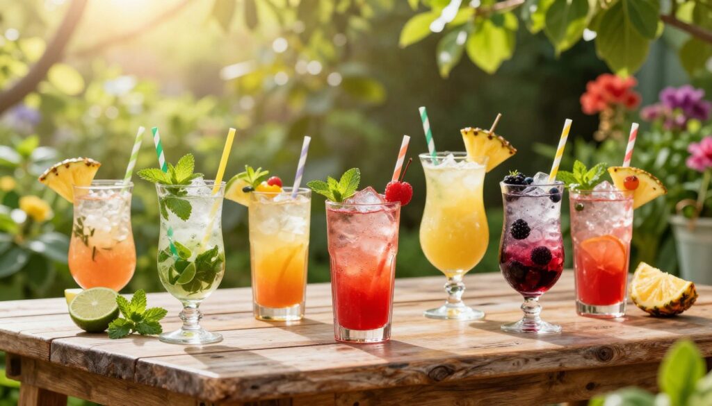 sommerliche cocktails