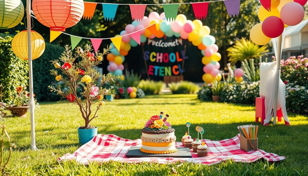 Garten Deko für die Einschulung