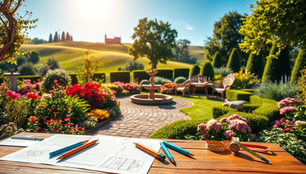 Gartenplanung und landschaftsgestaltung